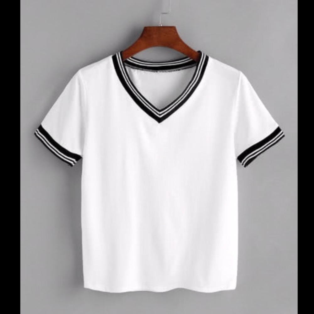 ❗️1 L LEFT ❗️Contrast White T